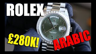 Rolex Day-Date 40 Platinum Arabic Dial - 228396TBR Green