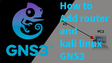 How to add router and kali linux GNS3