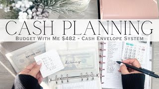 Budget With Me $482  | Weekly Cash Planning | Cash Envelope System | Cash Stuffing Prep