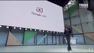 New App from Google called Google Lens being unveiled by the CEO Sundar Pichai. screenshot 3