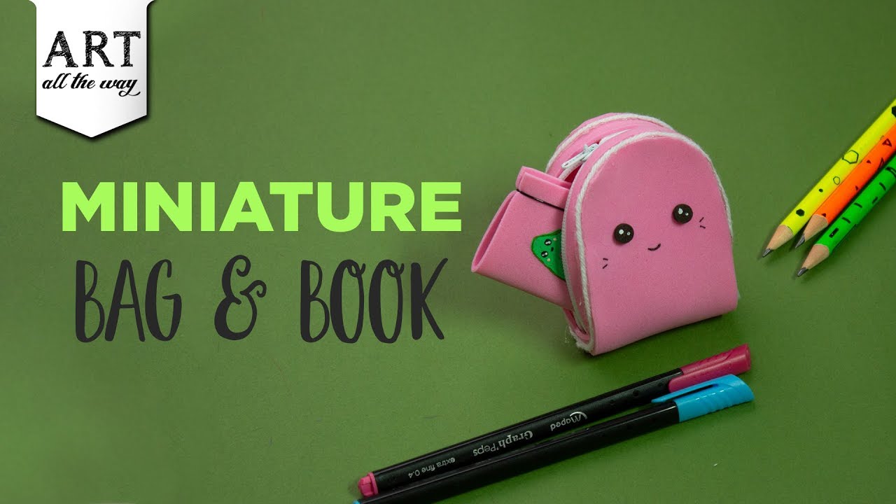 Miniature Bag and Book Back To School Foam Crafts YouTube