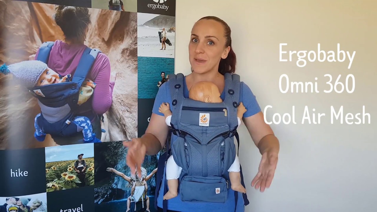 ergobaby omni 360 cool air mesh baby carrier oxford blue