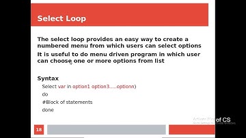 Tutorial: Use of select loop for Menu Driven Program (Linux Shell Script)