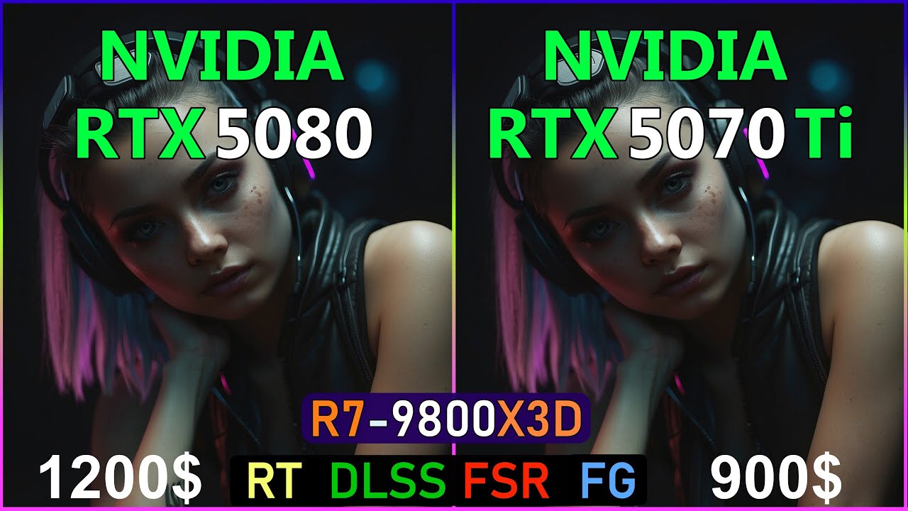 New RTX 5070 Ti vs RTX 5080: Test 4K Gaming RT DLSS FG SHOWDOWN with R7 ...