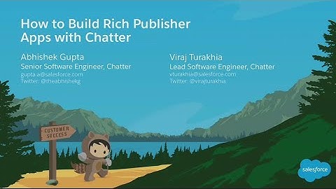 How to Build Rich Publisher Apps With Chatter