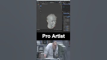 Noob vs Pro artist: Creating Hair in Blender #blender #blendertutorial #blendercommunity #3dmodellin