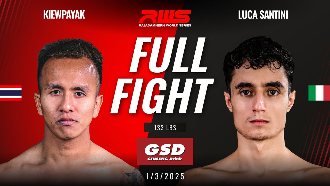 Full Fight l Kiewpayak vs Luca Santini l เขี้ยวพยัคฆ์ vs ลูก้า ซานตินี่ l RWS