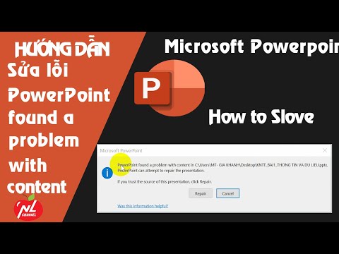 Sửa lỗi PowerPoint found a problem with content khi mở file Powerpoint 2023 mới nhất