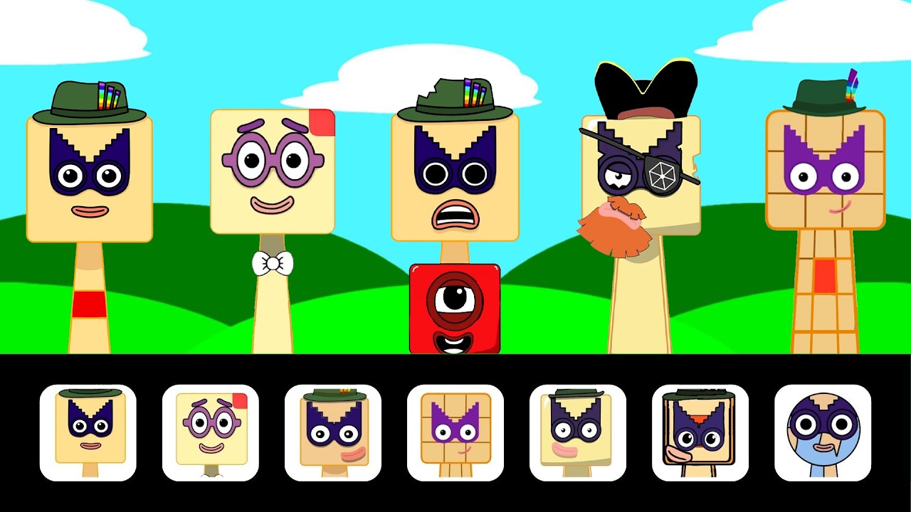 Sprunki OC All Twenty One (from Numberblocks) | All Phase 1 to Phase 5 Animation