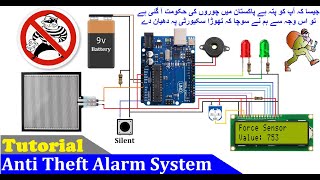 How to make Anti Theft Alarm System using Arduino and Force Sensor | Anti Theft Alarm System screenshot 4