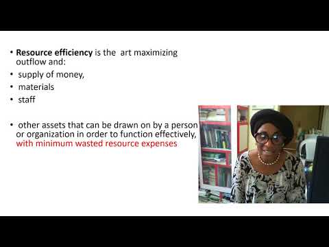 Video: Hvad er effektiv brug af ressourcer?