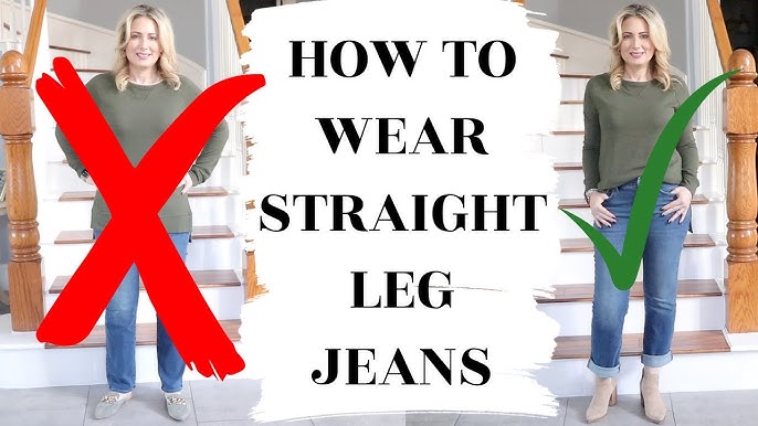 My Top Tip for Styling Straight Leg Jeans - Lady in VioletLady in Violet