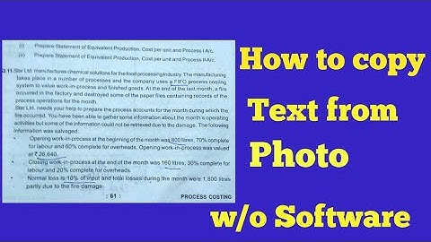 convert text from photo or image without any software | google drive