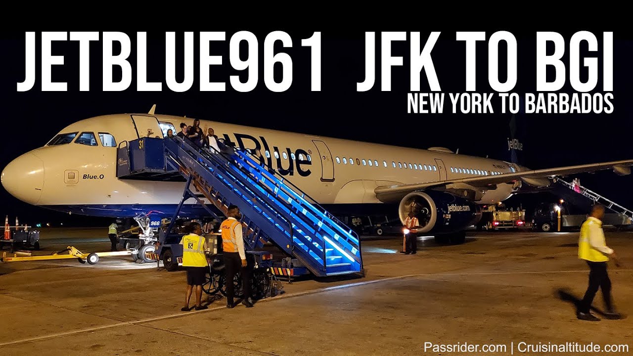 JetBlue B6 961 flight from New YorkJFK to Barbados Grantley Adams