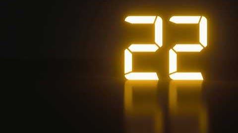 60 seconds shining timer stopwatch beautiful numbers