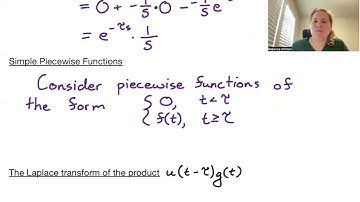 DiffEQ Section 8.4, part 1: The Unit Step Function and the Laplace Transform