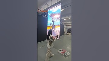 Slim and High-Definition — Hanging LED Screen Elevate Your Space.#yuchip #indoorleddisplay #ledwall
