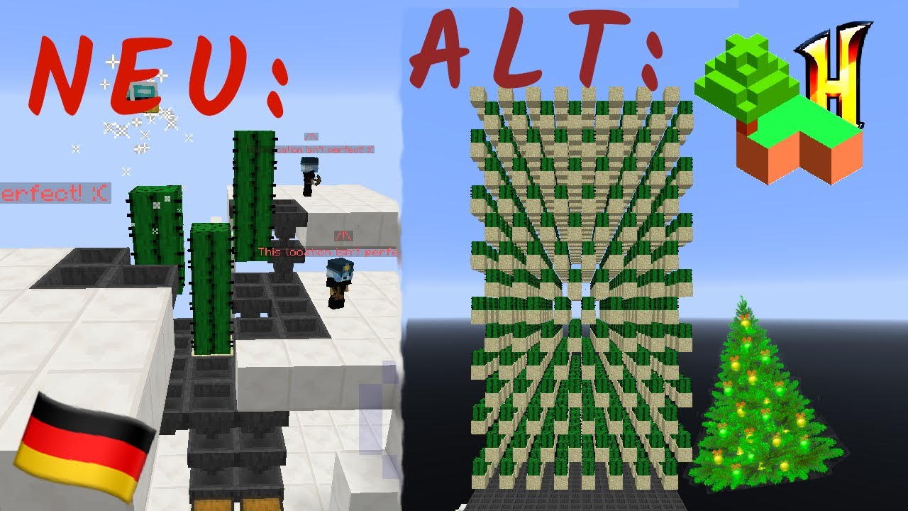 Effizienteste Kaktus Farm auf Skyblock🌵– Hypixel Basics #4 🇩🇪
