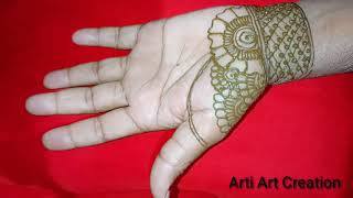 short Easy and Full Hand Mehndi Design||Arti Art Creation