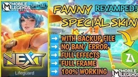 🔵2021 Fanny Lifeguard Skin No Password Full Effects Full Sound Full Background Fix Skill Invisible🔵