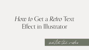 How to Get the Retro Text Effect in Illustrator