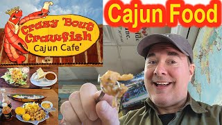 Eating Cajun Seafood with the Crawfish Festival Platter at Crazy Bout Crawfish in Breaux Bridge, LA