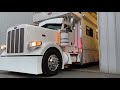 2015 Peterbilt 389 with a 2017 S&S Motorcoach Conversion & Trailer