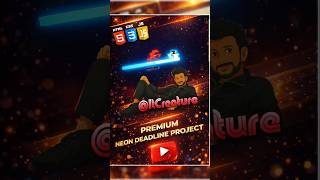 Neon Deadline Project using HTML CSS &amp; JS! 🔥 #shorts #coding