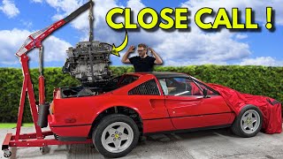 Cheap Ferrari 328 Project  Narrowly Escapes Disaster !