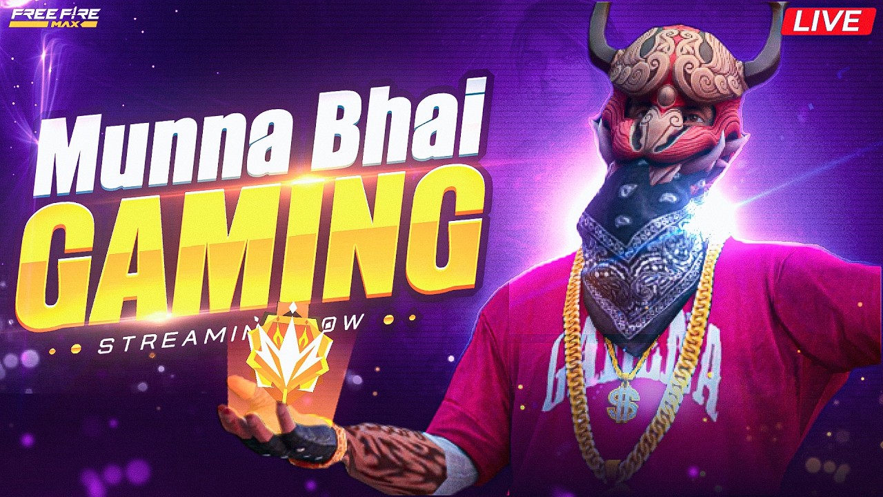 Grandmaster Live Rank Push 🔥 | Giveaways & Fun on Kick 🎁 | Free Fire Telugu Live - Munna Bhai #MBG