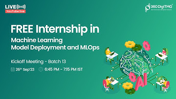 Machine Learning Model Deployment and MLOps Internship | Batch 13 | 360DigiTMG