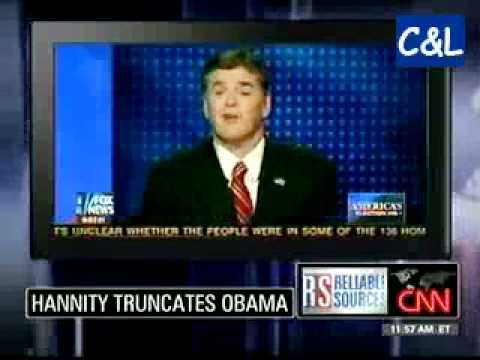 Sean Hannity and Fox caught editing Obama speech
