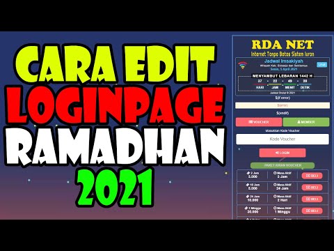 Cara Edit Loginpage Ramadhan 2021