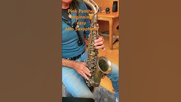Thumbnail of How to play the beginning of „Pink Panther“ for alto saxophone #pinkpanther #altosax #altosaxophone