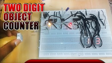 Two Digit Object Counter Circuit using 7 Segment Display & 555 Timer IC