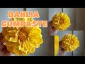 DAHLIA  GUMPASTE (non wired sugar dahlia( Vlog 8 by marckevinstyle)