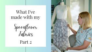 My Spoonflower fabrics Sewing Makes Part 2 | Four patterns for beginner sewists