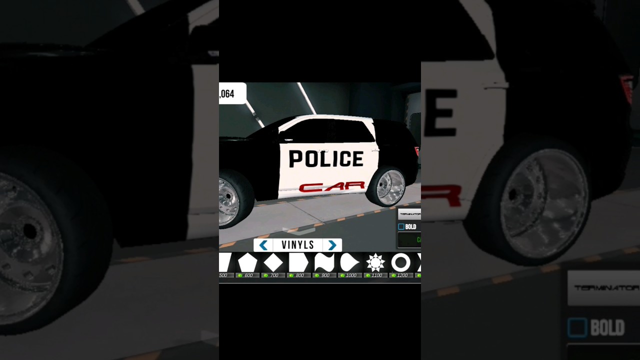 VERY EASY POLICE CAR DESIGN 🔴🔵-car parking multiplayer 