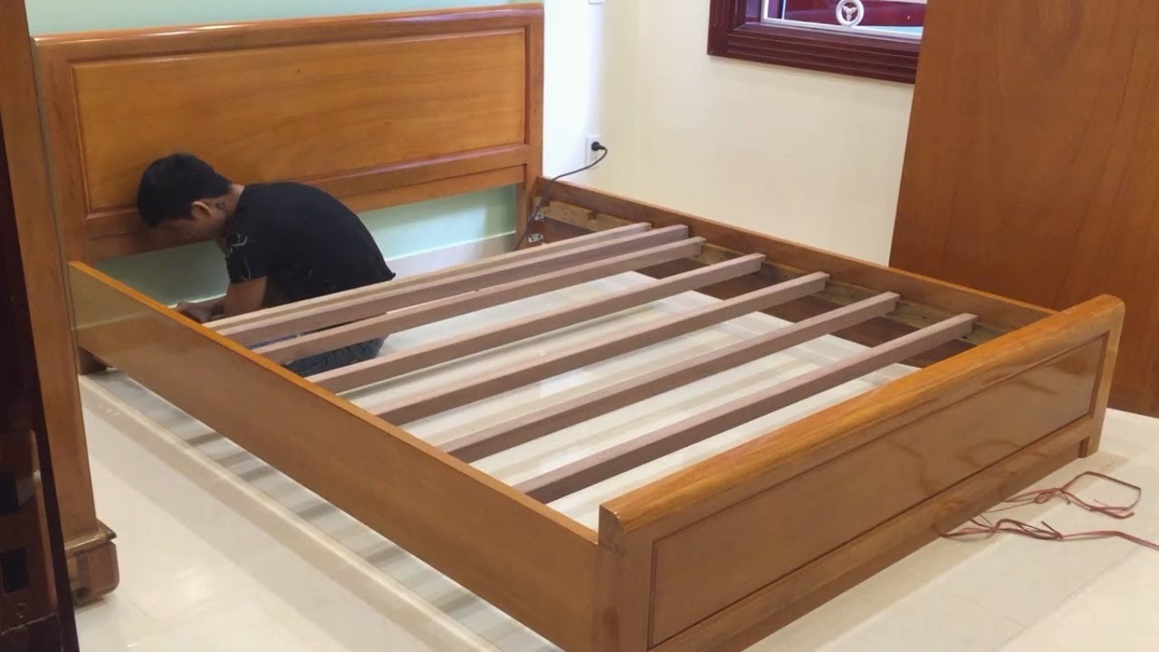 Amazing Woodworking Skills - Building a Bed Extremely 