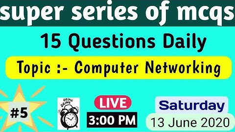 Important mcq of computer networking/mcqs of osi model, mcqs on networking,class#5 of super series.
