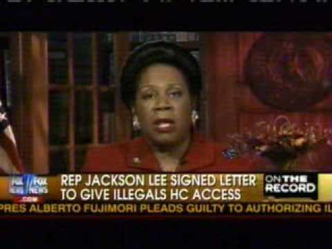 ILLEGAL ALIENS WILL BE COVERED UNDER OBAMACARE Congress Woman Sheila Jackson Lee Democrat Texas
