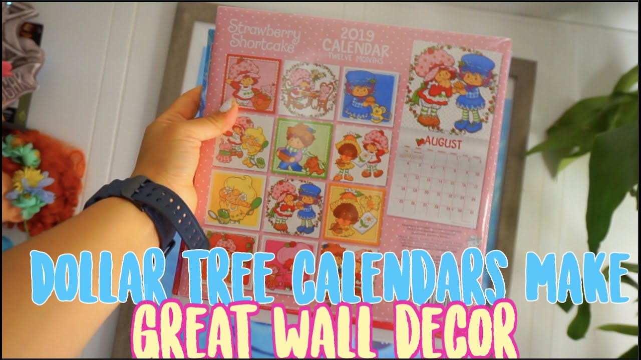Dollar Tree Calendars Michaels Frame Best WALL DECOR DIY YouTube