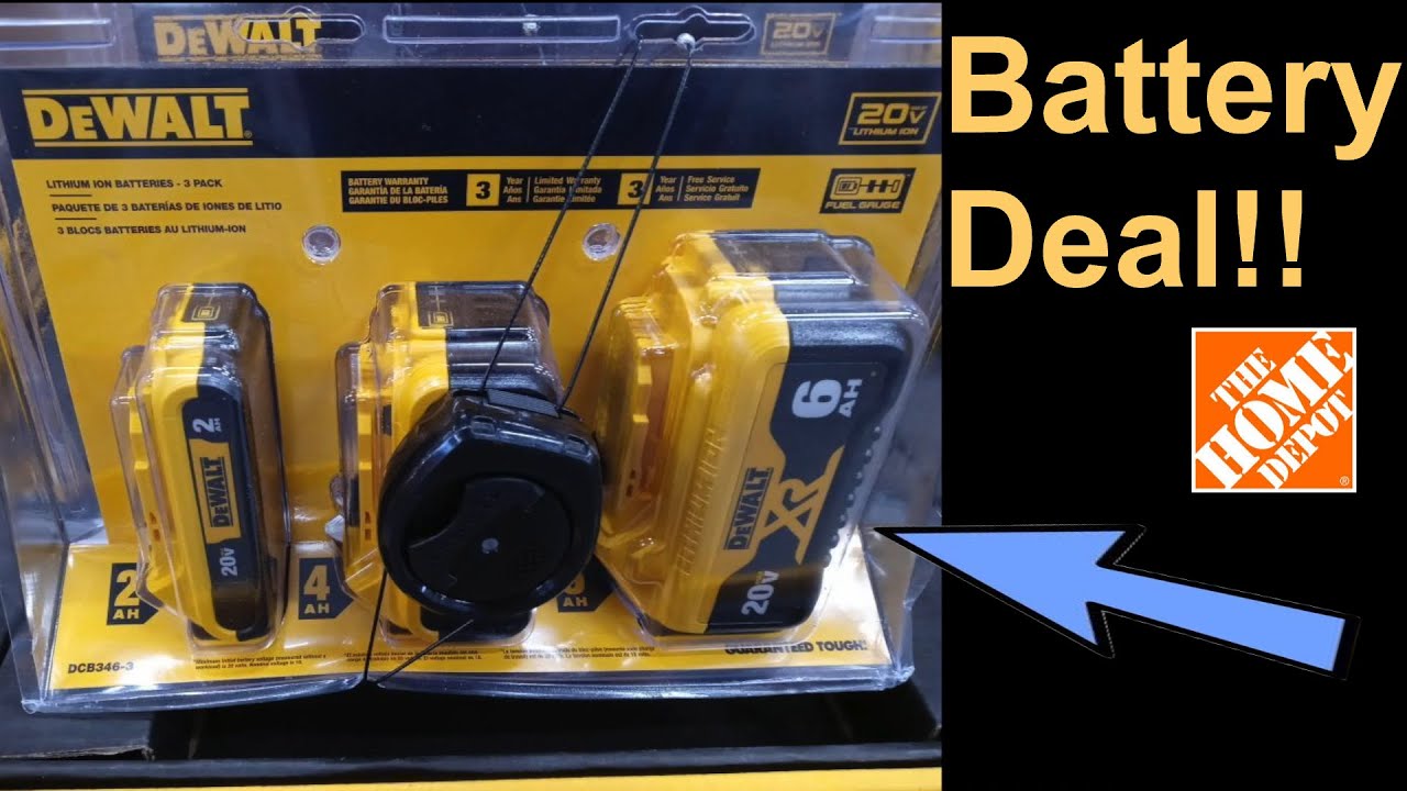 Dewalt Battery Deal!! Home Depot YouTube