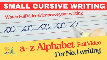 "Cursive Writing a to z Small Alphabet I Small Letters | Full Handwriting Tutorial"