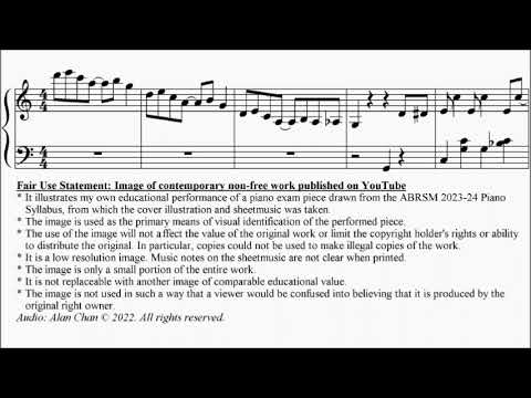 ABRSM Piano 2023-2025 Grade 3 C3 Joplin arr Onac The Entertainer Sheet