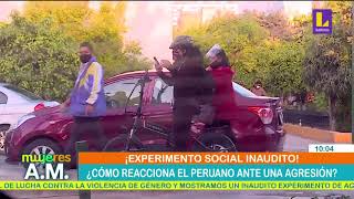 🔴 Experimento social ¿Cómo reacciona el peruano ante una agresión? (25-11-2020)