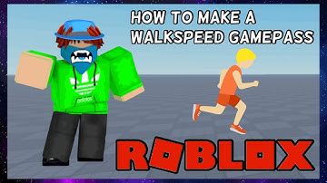 How to make a walkspeed gamepass | Roblox Studio Tutorial