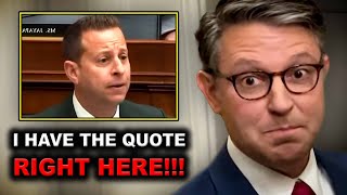 Moskowitz DESTROYS Speaker Mike Johnson With His OWN Words!