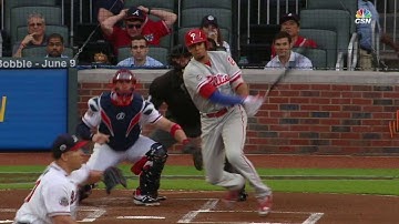 PHI@ATL: Altherr opens the scoring with an RBI single