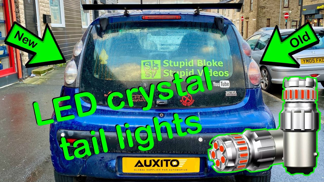 C1 Crystal Taillight Upgrade (CityBug / Peugeot 107 / Aygo) Auxito LED Upgrade - YouTube